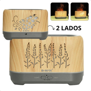 Difusor de Óleo Essencial Ultrassônico 2 Faces 3D Umidificador e Aromatizador BM098 ASIA_HOME em Oferta na Shopee