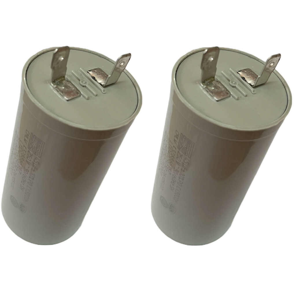 Kit 2 Capacitor Lavadora Brastemp Consul Electrolux 45uf 127v Weg