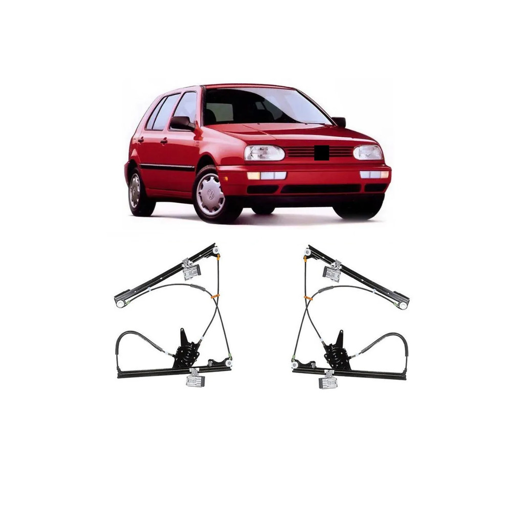 Par Maquina Vidro Eletrica Porta Dianteira Golf G3 1995 a 1998