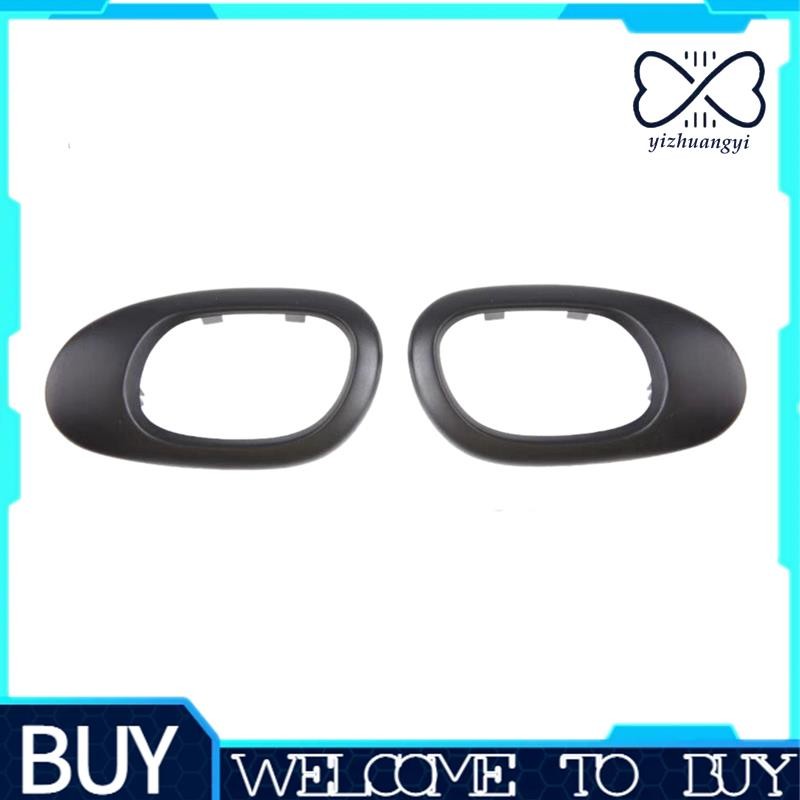 - yizhuangyi-Maçanetas Internas Quadro Capa Interior Maçaneta Da Porta Guarnição Moldagem 9119F2 9119F4 Para Peugeot 206 207 Citroen C2