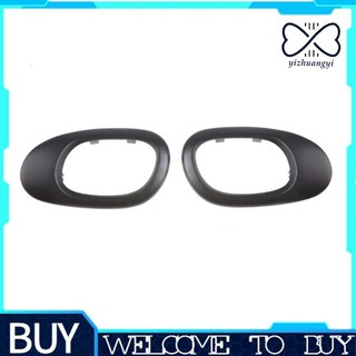 - yizhuangyi-Maçanetas Internas Quadro Capa Interior Maçaneta Da Porta Guarnição Moldagem 9119F2 9119F4 Para Peugeot 206 207 Citroen C2