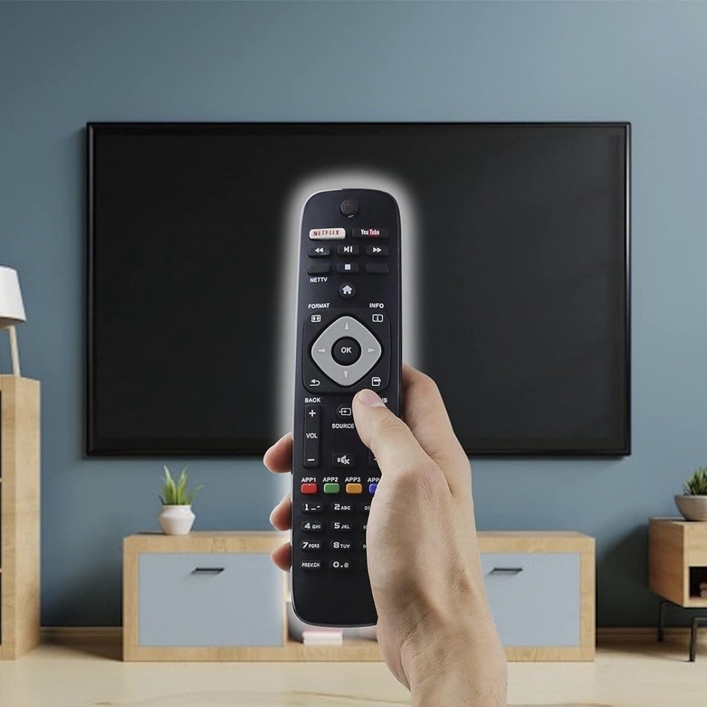 Kit 2 Controle remoto compatível com TV Philips Smart Universal: total controle e praticidade HAI-7516 marisa — imagem 2 de 2