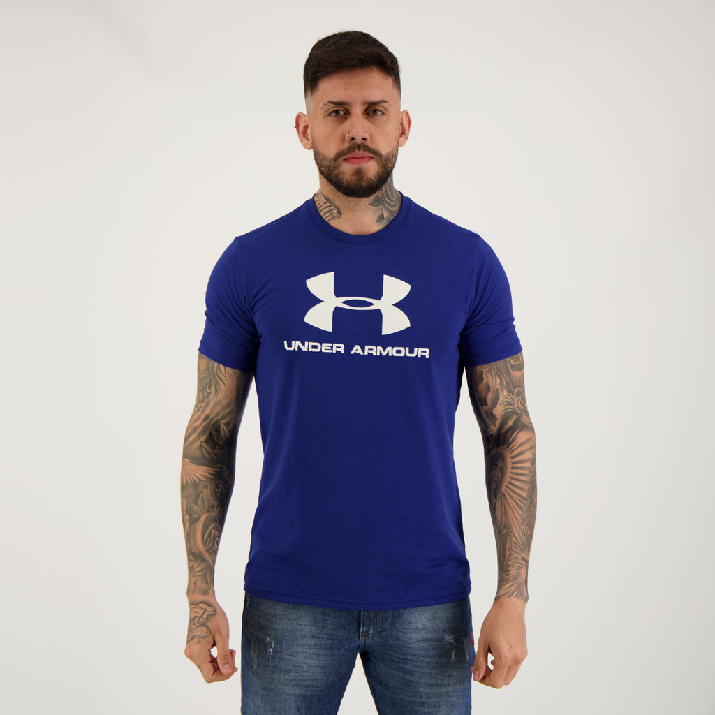 Camiseta Under Armour Sportstyle Logo Azul I - Men Clothes