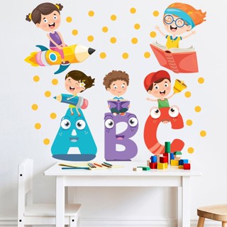 Adesivo de Parede Infantil Alfabeto Colorido Educativo em Oferta na Shopee
