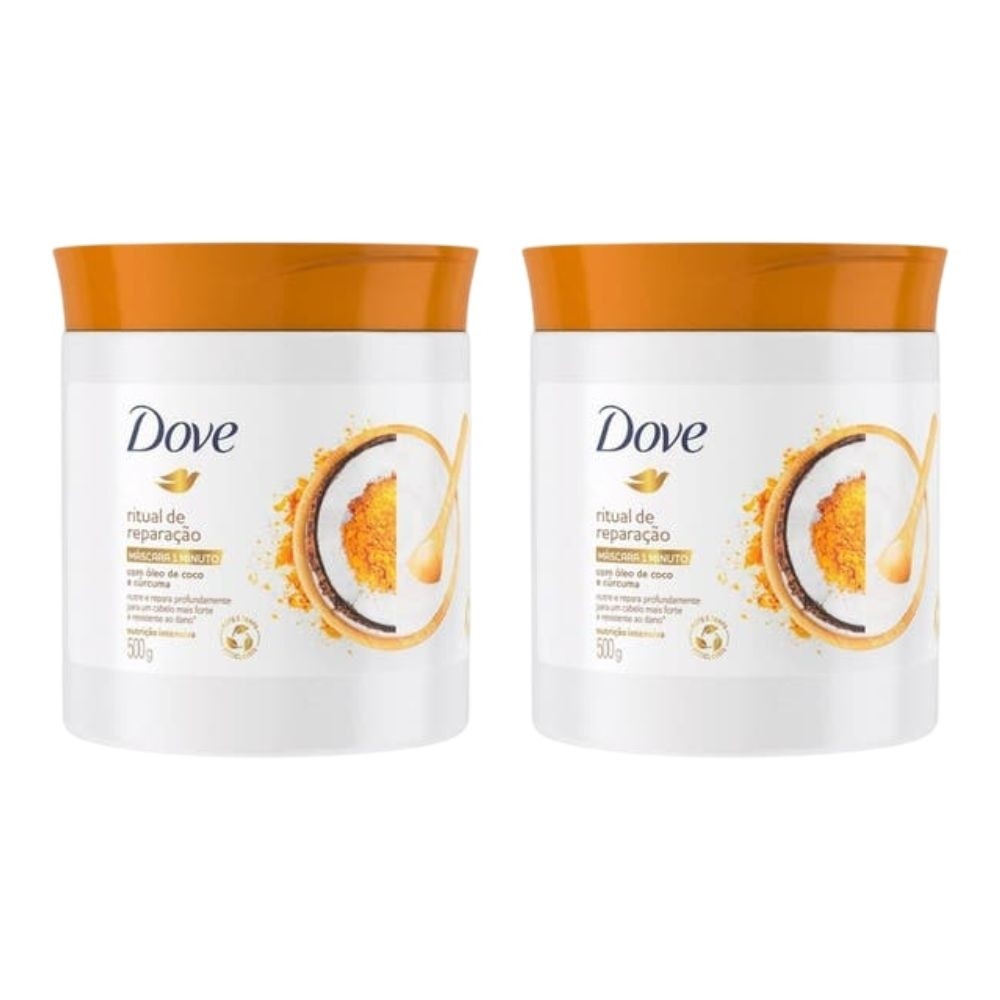 Kit Máscara Tratamento Capilar Dove Ritual Reparação 500g (2 unidades)