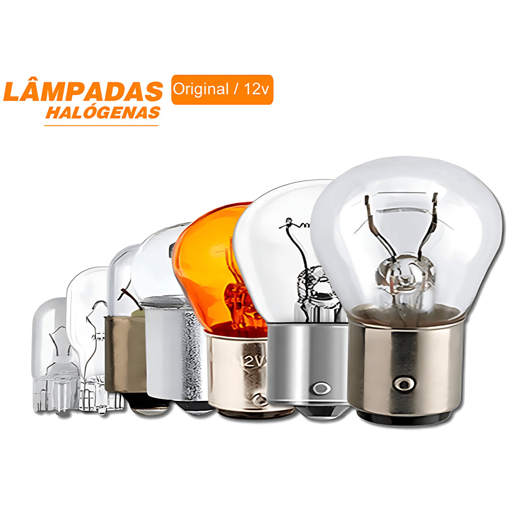 Kit Lâmpadas Lanterna Traseira Seta Ré Freio A10 C10 D10 A20 C20 D20