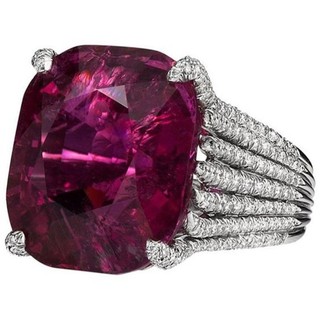 Luxuoso anel feminino rubi forma geométrica anel de diamante completo temperamento generoso europeu americano pulseira de venda quente