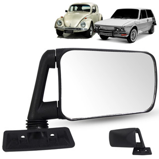 Espelho Retrovisor Externo Preto Volkswagen Fusca Brasilia Passat Variant Universal Adaptável em Oferta na Shopee