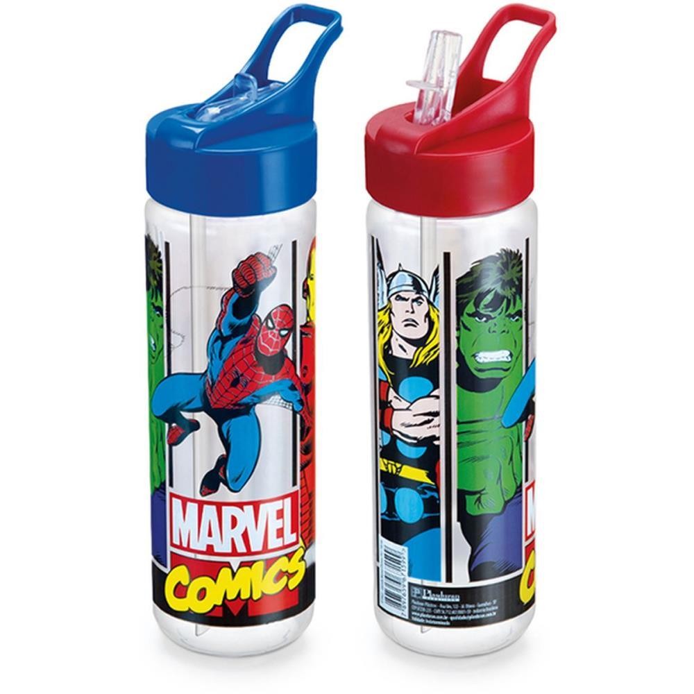 Squeeze Marvel Comics Fliptop 700ML em Oferta na Shopee