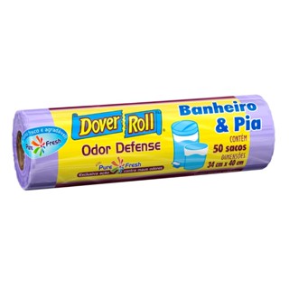 Saco Para Lixo Banheiro e Pia Odor Defense 34x40cm 50un - Dover Roll em Oferta na Shopee