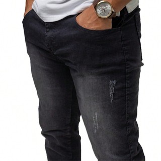 Calça Masculina Jeans Versátil Elastano Premium Modelo Slim Casual Presente de Fábrica - LIONS JEANS