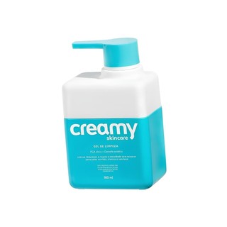 Gel De Limpeza Suave Antioleosidade Creamy Skincare 180ml em Oferta na Shopee