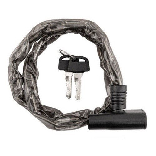 Cadeado Corrente Bike Com Chave 80cm Aço Bicicleta Resistente em Oferta na Shopee