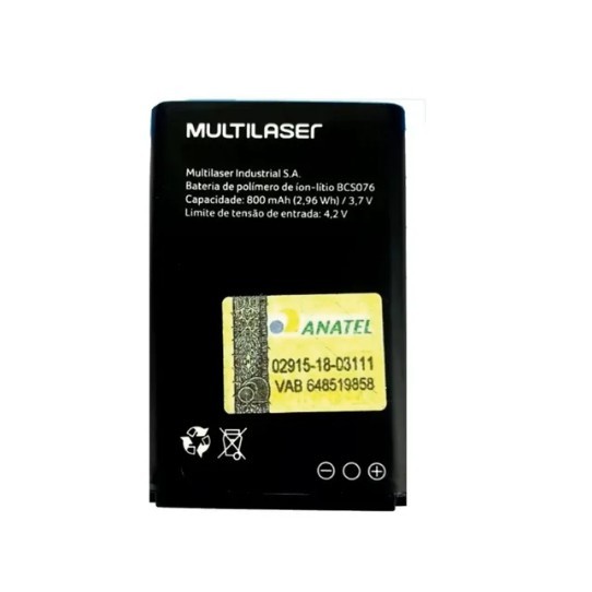 Bateria Original Multilaser Bcs076 Feature Phone Up Play - Padrão de Qualidade Gorila Tech