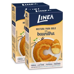 Mistura Para Bolo Sabor Baunilha Linea 300g - 2 unidades