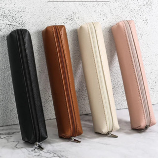 Saco De Caneta De Couro Do Plutônio Água À Prova De Sujeira Caso De Lápis Armazenamento Com Zíper Bolsa Caixa De Papelar em Oferta na Shopee
