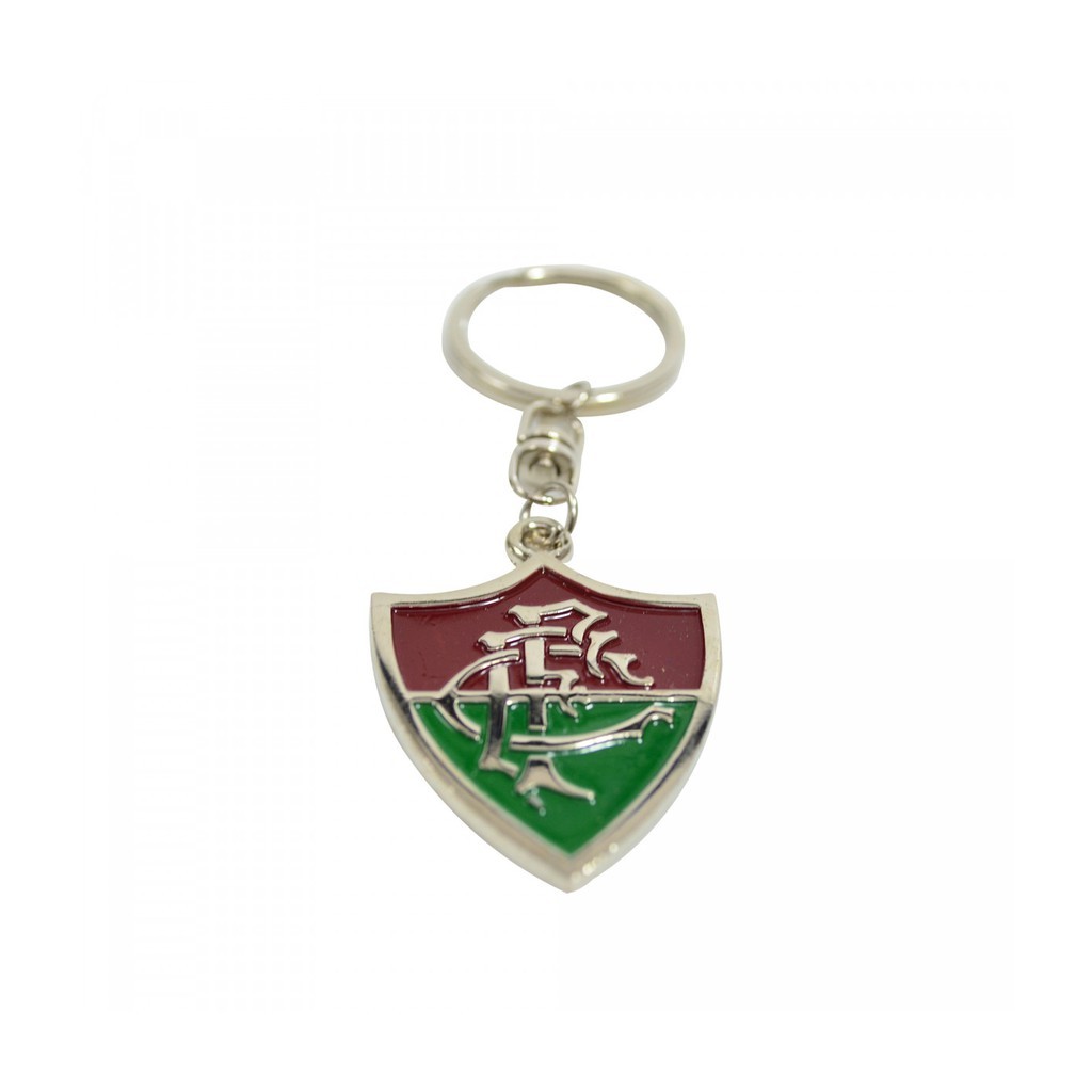 Chaveiro De Metal Com Brasão Do Fluminense