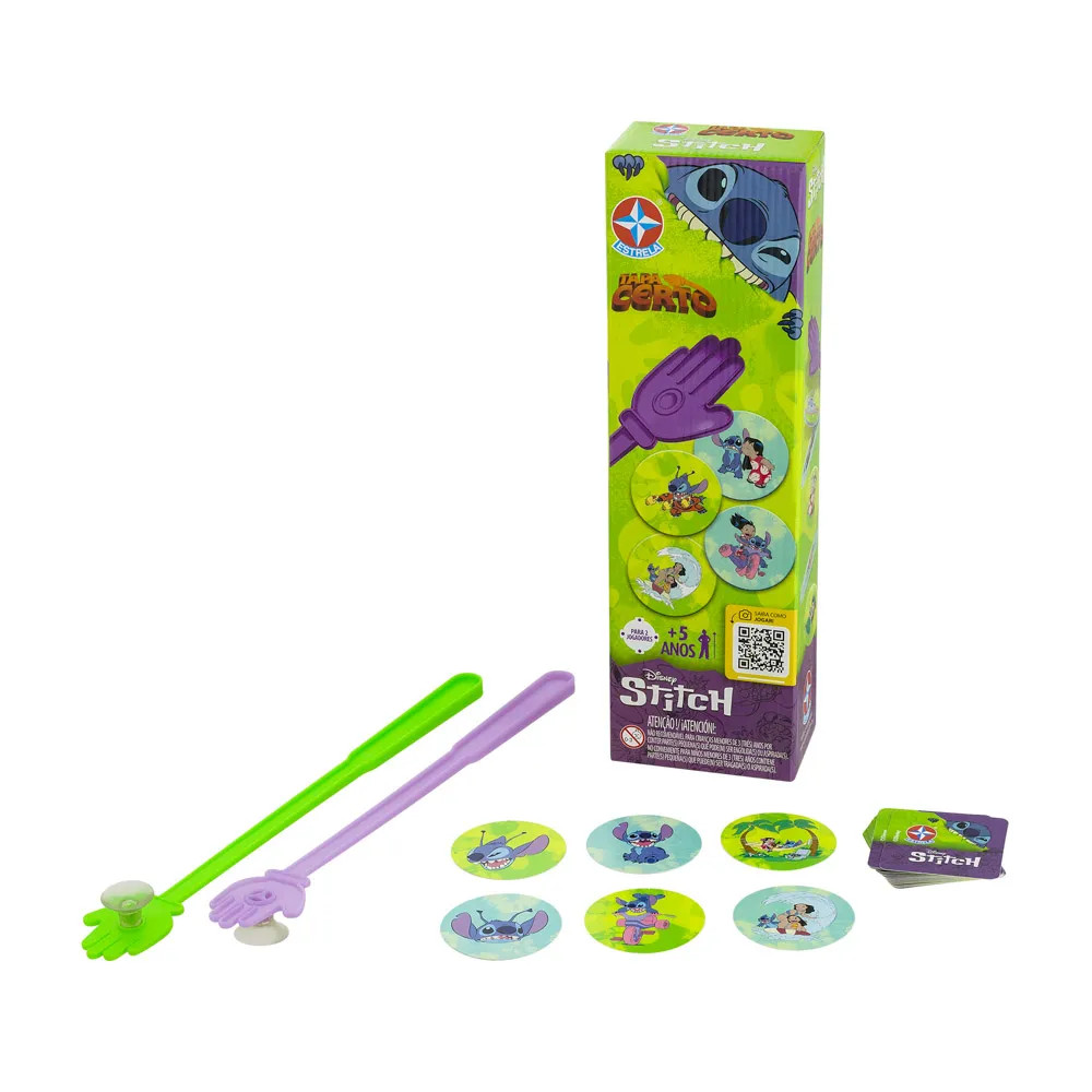 Jogo Tapa Certo - Stitch - Brinquedos Estrela em Oferta na Shopee