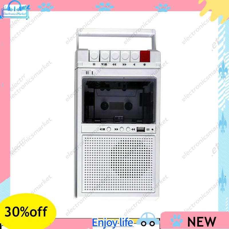 🌹Gravador E Reprodutor De Cassetes Retrô Suporta Gravação Interna Externa Transcrição USB