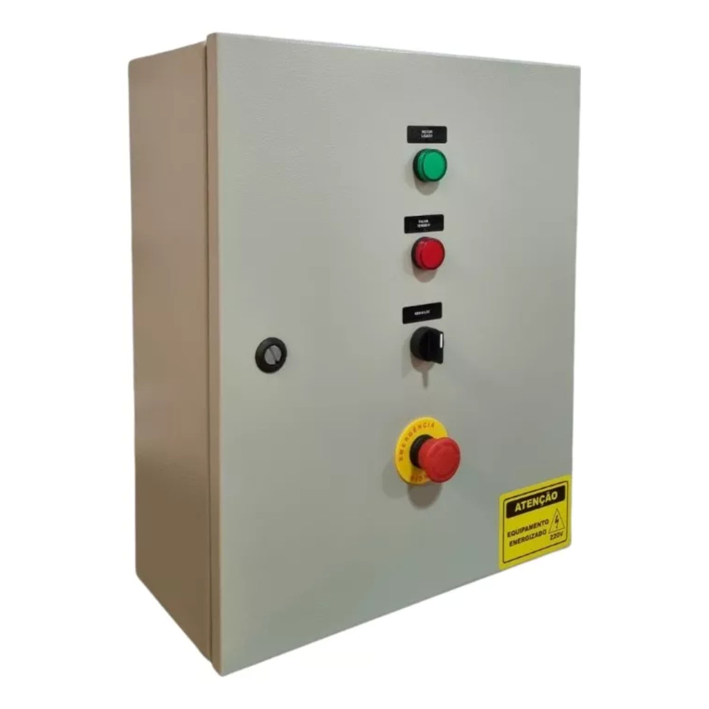 Quadro Comando Partida Estrela Triangulo Motor 10cv 220V