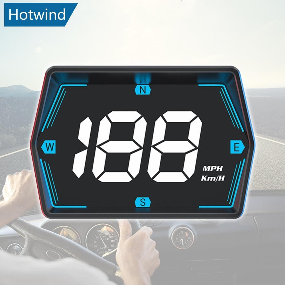 HW Carro HUD Cabeça Display Velocímetro Digital GPS Medidor De Velocidade KMH MPH Dispaly USB Para Caminhão Motocicleta em Oferta na Shopee