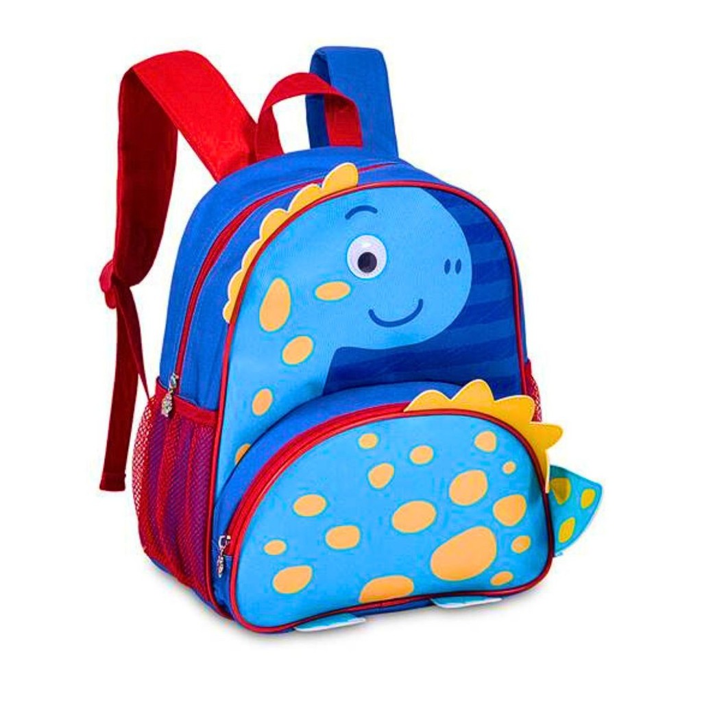 Mochila de Costas Infantil Masculina Dinossauro Pets - Clio Style AZUL em Oferta na Shopee