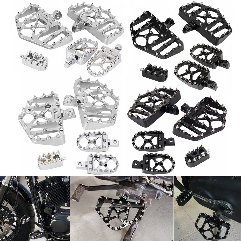Motocicleta Universal Rebite Dianteiro Traseiro Footpegs Piso Apoio Para Os Pés Shifter Peg Harley Sportster Fatboy Dyna