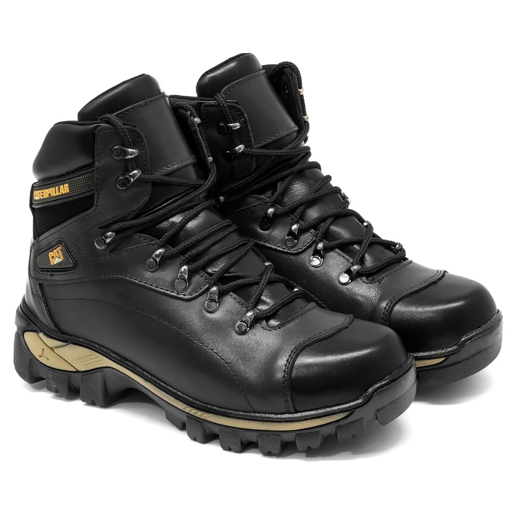 Bota Coturno Botina Caterpillar 100% Couro Promoção Cat — imagem 2 de 2
