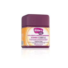 Addera Cabelos & Unhas 30 Comp | Vitamina D 2000UI + Biotina + Zinco | Fortalece e Nutre