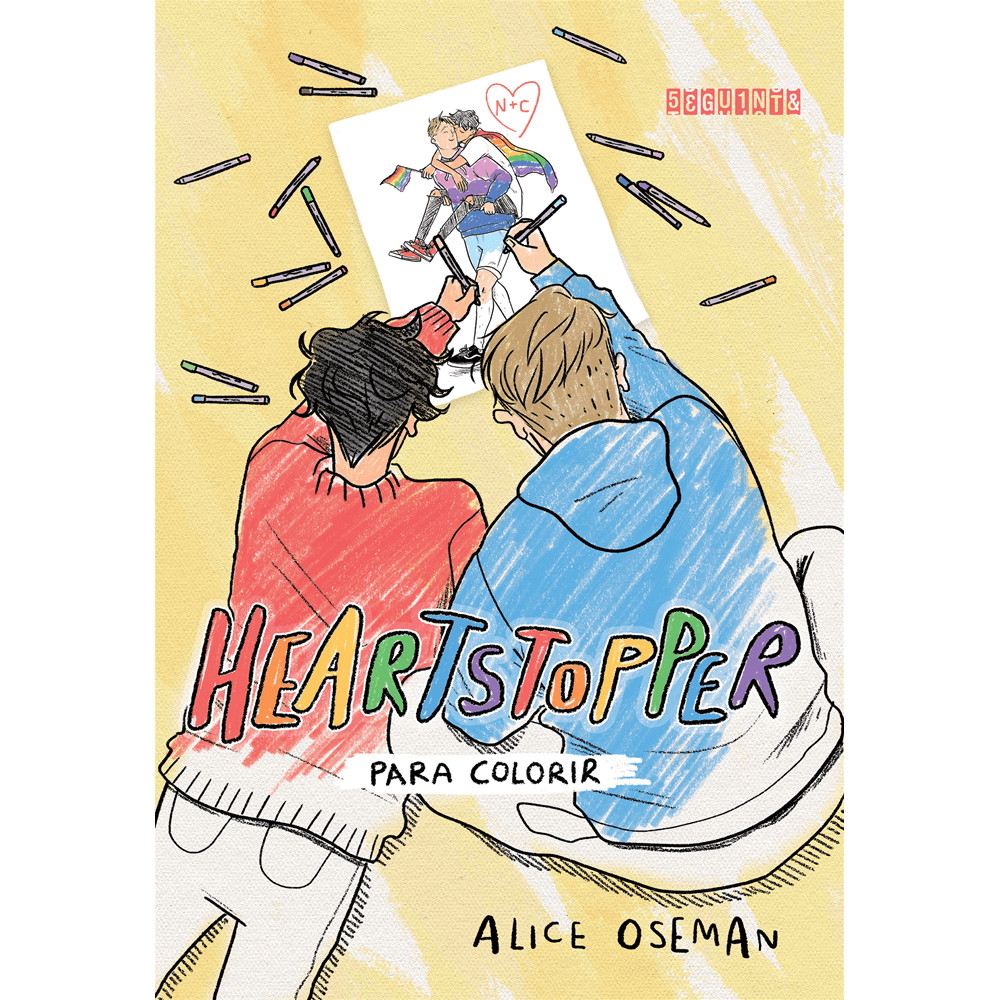 Capa do livro Livro - Heartstopper para colorir - por Alice Oseman - Editora Seguinte