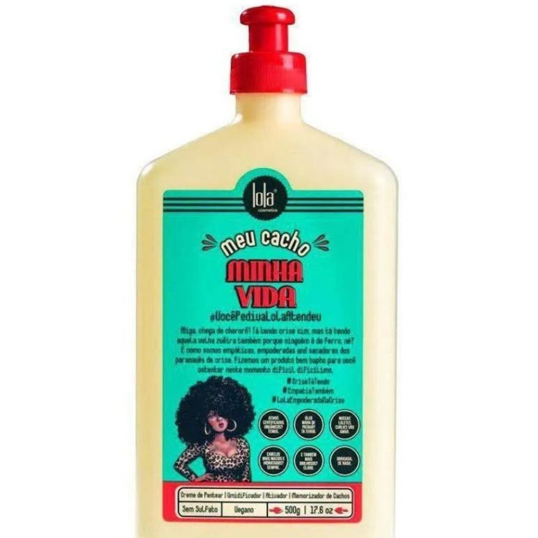 Creme de Pentear Meu Cacho Minha Vida Lola Cosmetics  500ml em Oferta na Shopee
