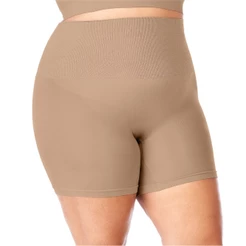 Bermuda Plus Modeladora Sem Costura Bege Zee Rucci