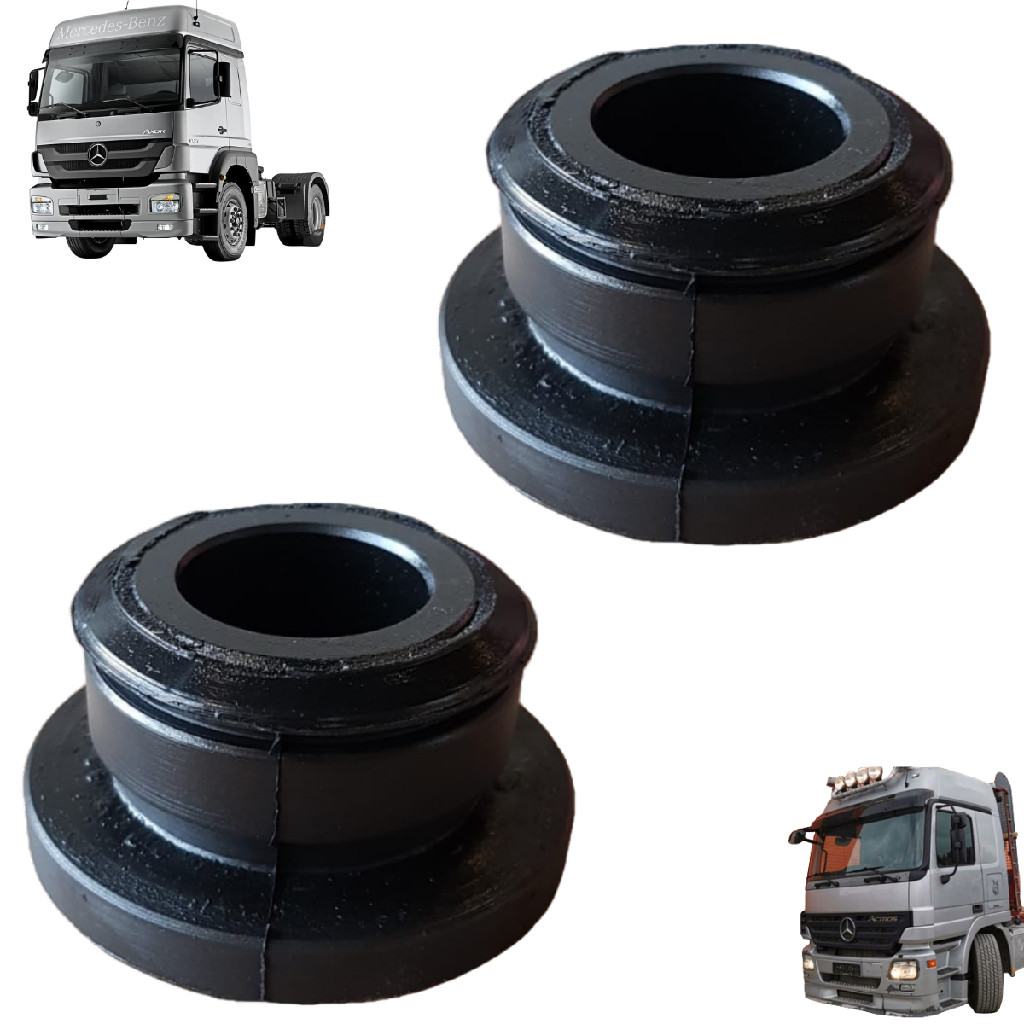 KIT 2 BUCHA DA SUSPENSÃO DA CABINE MERCEDES-BENZ AXOR/ACTROS
