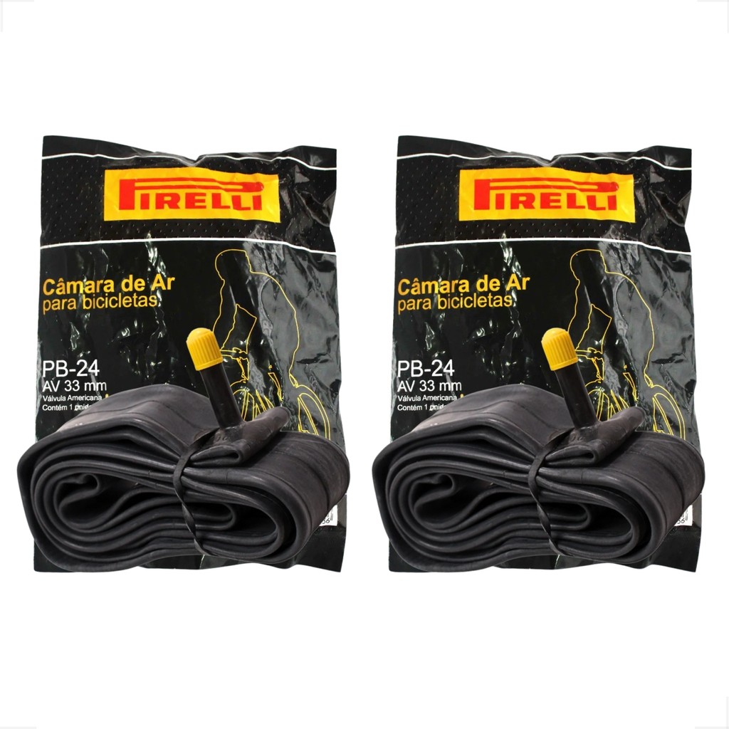 PAR Câmara De Ar Pirelli Aro 24x1.3 / 8 Cadeira De Rodas Bicicleta bike infantil pneu fino slick