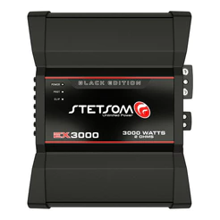 Modulo Stetsom 3000w Rms Amplificador Som Automotivo Ex3000 2 Ohms 1 Canal Digital Proteção Inteligente