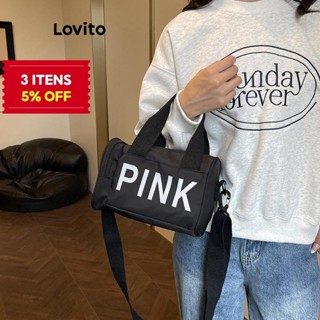 (Trendy) Lovito Bolsa de ombro pequena esportiva com estampa bolsos para mulheres LFA63077 em Oferta na Shopee