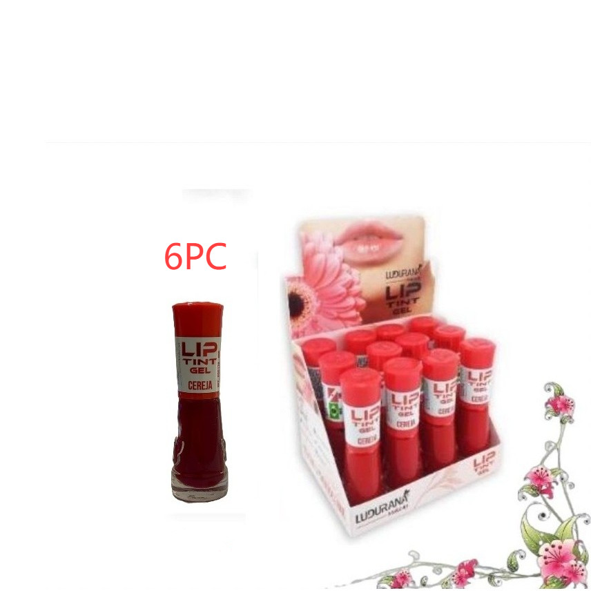 Atacado Kit C/6 Lip Tint Em Gel Brilhante Hidrata de CEREJA C/12 B00-178 em Oferta na Shopee