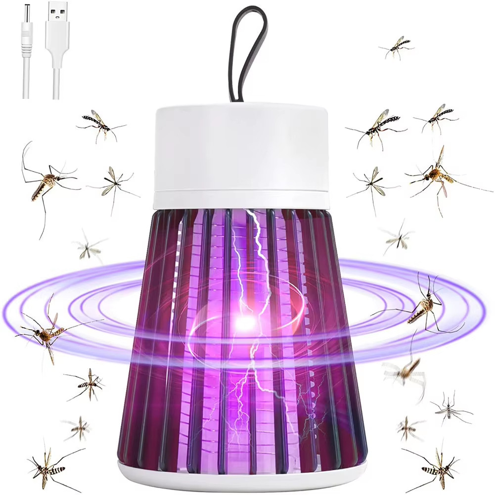 Lâmpada Elétrica Mata-Mosquitos Com Luz UV Usb Recarregável Armadilha Para Anti-Insetos