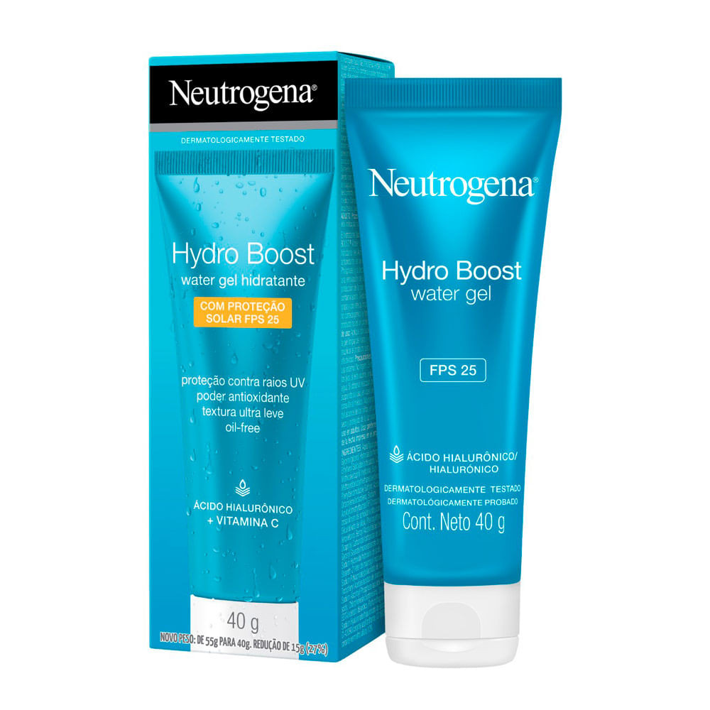 Hidratante Facial Neutrogena Hydro Boost Water Gel FPS 25 40g - Beauty