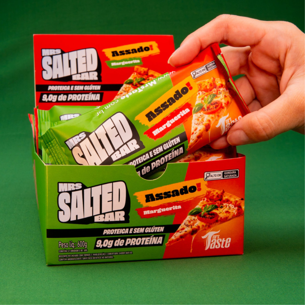 Taste Cookie Bar Salted Marguerita ( DPL 12 uni)- Mrs Taste em Oferta na Shopee