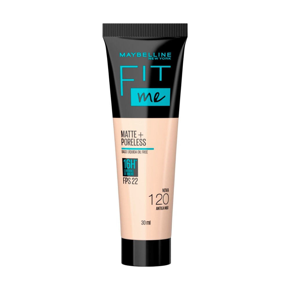 Base Líquida Maybelline NY Fit Me Matte FPS 22 Cor 120 30ml - Beauty