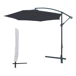 Ombrelone Guarda Sol Suspenso Base Lateral 3,00m Com Capa Cor Azul em Oferta na Shopee