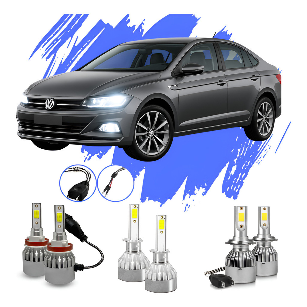 Lâmpada Led Virtus 2018 A 2023 H1 H7 H11 V10 - Efeito Xênon em Oferta na Shopee