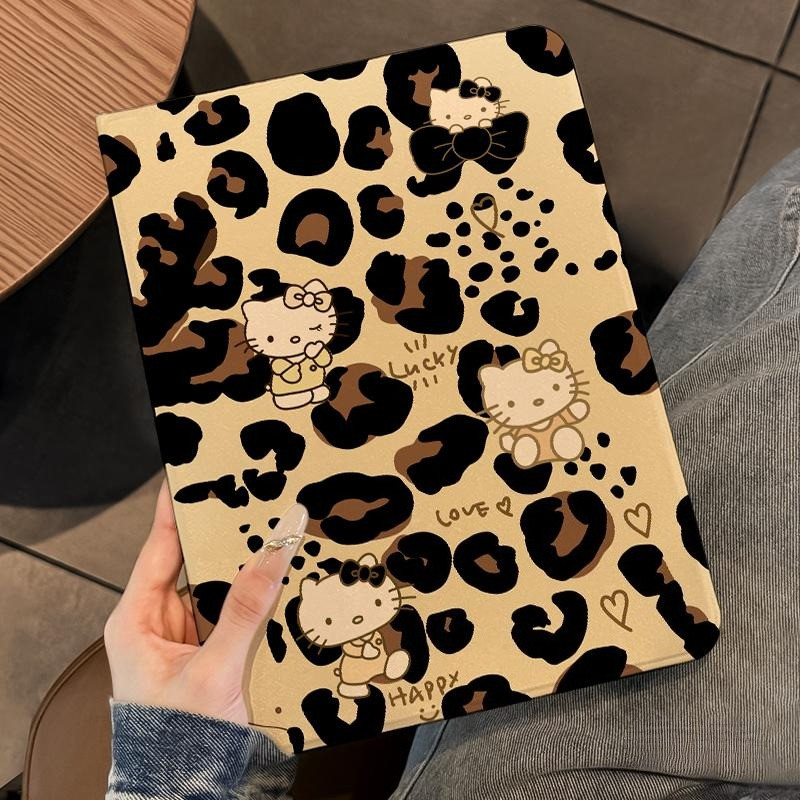 Capa Capinha Silicone Flip Hello Kitty para Tablet Samsung Galaxy Tab S6 Lite A9