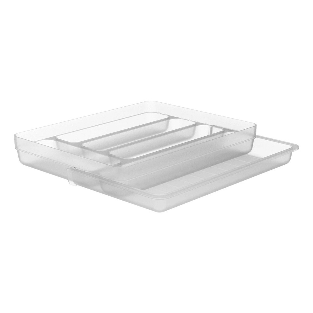 Organizador de Talheres Gaveta Extensor Porta Talher Cozinha Logic Ou