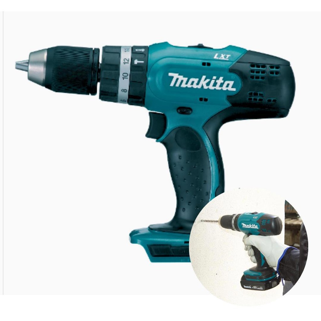 Parafusadeira/furadeira De Impacto 18v Lxt Makita Dhp453z Azul-aço 50 Hz / 60 Hz
