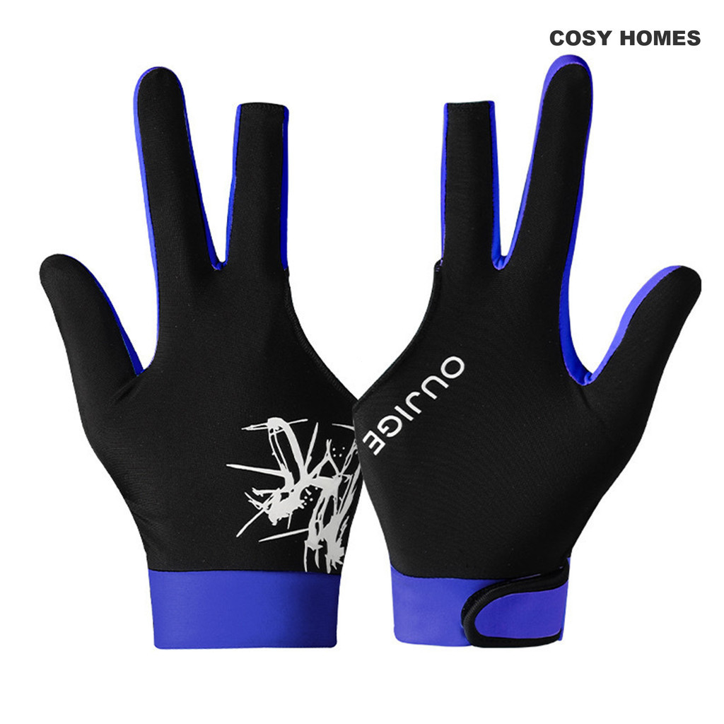 1PC Luvas De Bilhar Profissional Leve E Respirável Três Dedos Snooker Tênis De Mesa Antiderrapante Competição Especial S