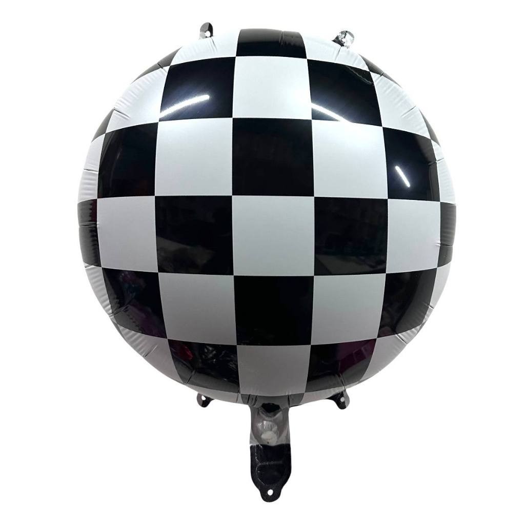 5 Balão Metalizado Bandeira Corrida Racing Bola Quadriculado 45cm Decoração Festa Enfeite em Oferta na Shopee