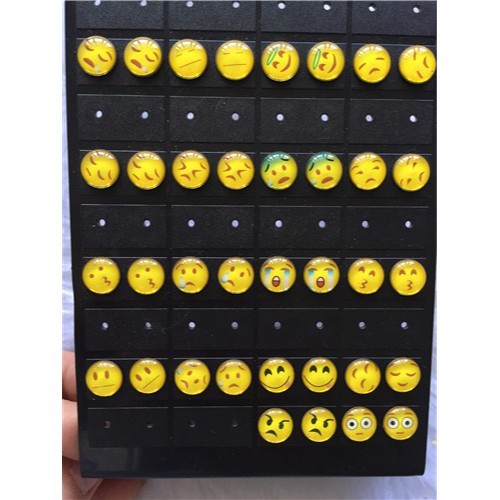 CARTELA 36 par DE Brinco Emoji Carinha Do Wats app Bijuteria IDEAL PARA REVENDE