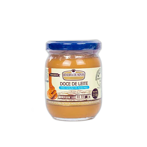 Doce de leite Zero Adição De Acúcar 210gr Reserva De Minas